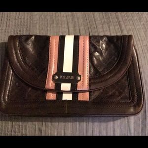 Leather LAMB Clutch
